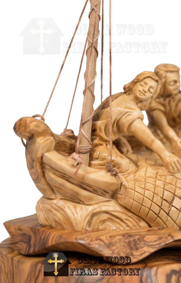 Olive Wood Firas Christ The Fisher Man - Image 9