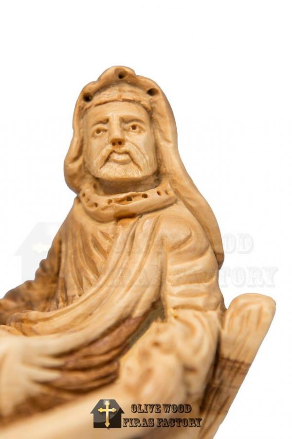Olive Wood Firas Christ The Fisher Man - Image 11