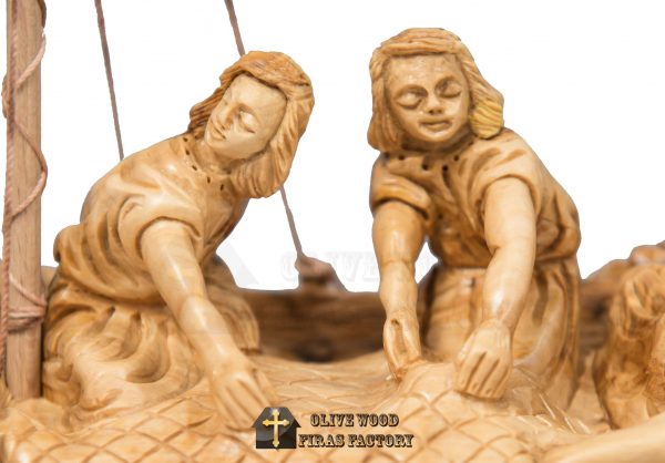 Olive Wood Firas Christ The Fisher Man - Image 7