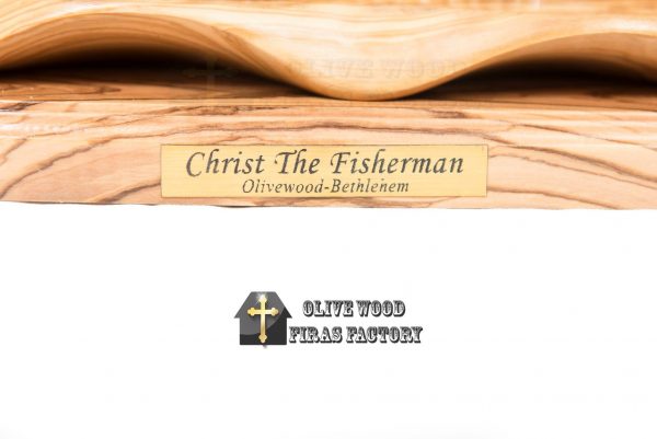 Olive Wood Firas Christ The Fisherman - Image 6