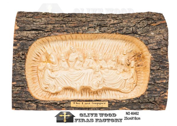 The Holy Family Bark Olive Wood - Image 5