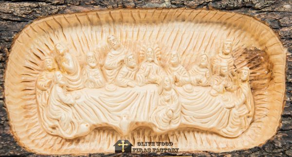 The Holy Family Bark Olive Wood - Image 6