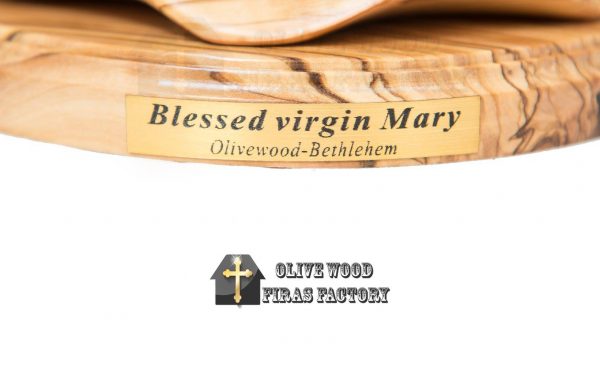 Olive Wood Firash Hawash Blessed Virgin Mary NEw MOdel 2018 - Image 5
